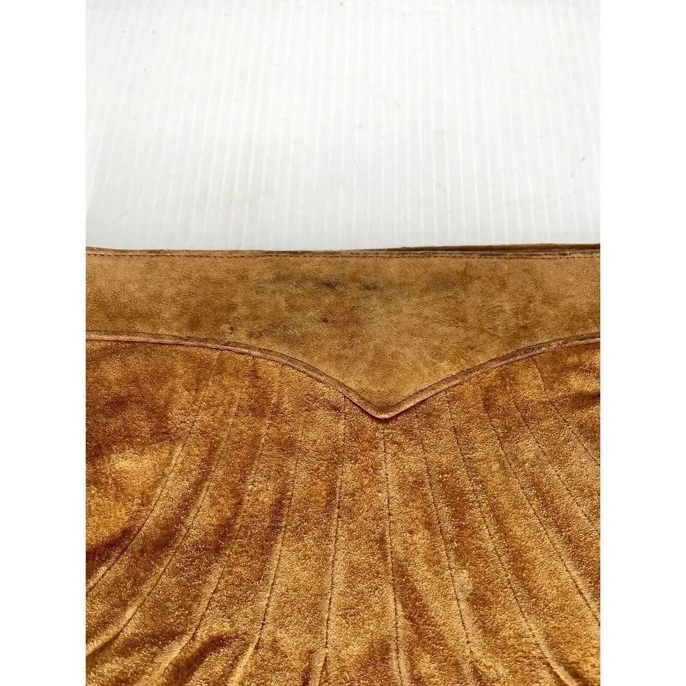 Brown Leather Clutch Bag Purse